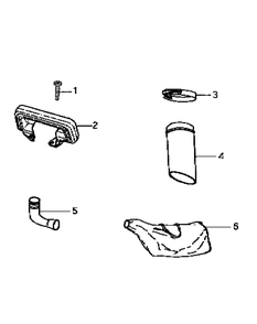 Vacbag Assembly Diagram and Parts List for 590537 (150)(2001) Cub Cadet Leaf Blower / Vacuum